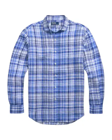 Polo Ralph Lauren Men's Classic-Fit Plaid Linen Sport Shirt | Thumbnail 1