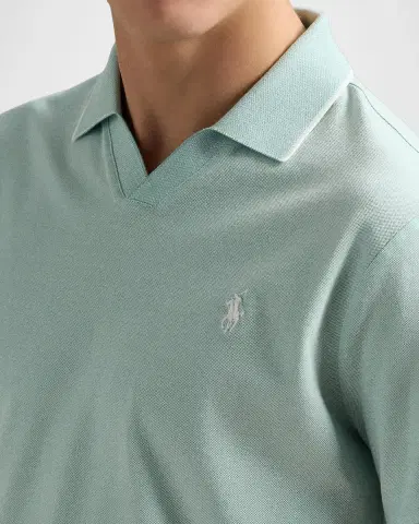 Polo Ralph Lauren Men's Jacquard Mesh Polo Shirt | Thumbnail 5 Polo Ralph Lauren Men's Jacquard Mesh Polo Shirt | Thumbnail 5
