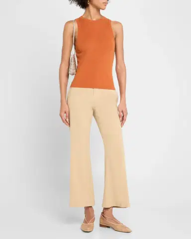 Vince High-Neck Cashmere-Silk Tank Top | Thumbnail 2 Vince High-Neck Cashmere-Silk Tank Top | Thumbnail 2