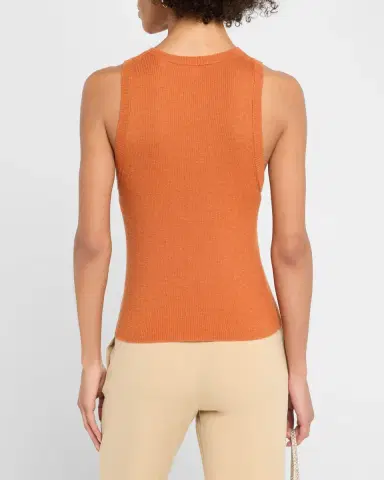 Vince High-Neck Cashmere-Silk Tank Top | Thumbnail 3 Vince High-Neck Cashmere-Silk Tank Top | Thumbnail 3