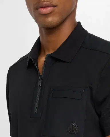 Moose Knuckles Men 's Dalon Polo Shirt | Thumbnail 4 Moose Knuckles Men 's Dalon Polo Shirt | Thumbnail 4