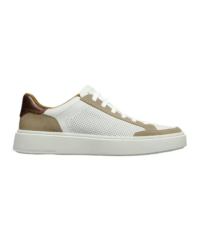 Men 's Oliver Perforated Leather Slip-On Sneakers