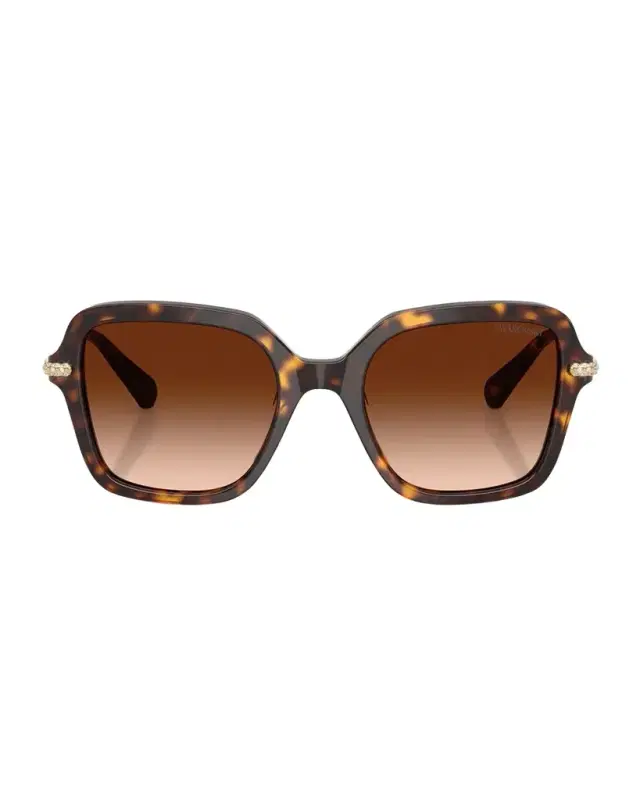 SWAROVSKI SK6040 Crystal-Embellished Square Acetate Sunglasses