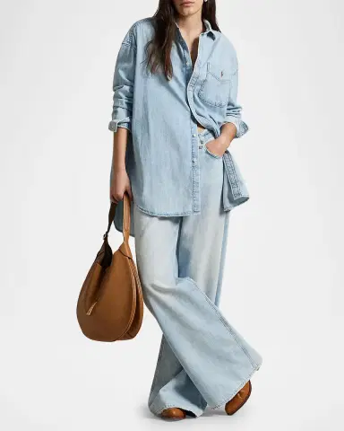 Polo Ralph Lauren High-Rise Wide-Leg Jeans | Thumbnail 7