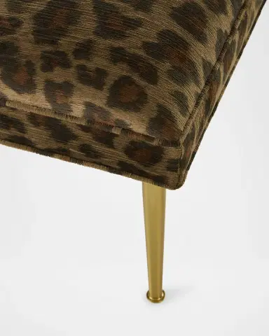 Haute House Kylee Leopard Bench, 42" | Thumbnail 6 Haute House Kylee Leopard Bench, 42" | Thumbnail 6