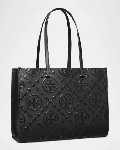 Tory Burch T Monogram Embossed Leather Tote Bag | Thumbnail 2 Tory Burch T Monogram Embossed Leather Tote Bag | Thumbnail 2