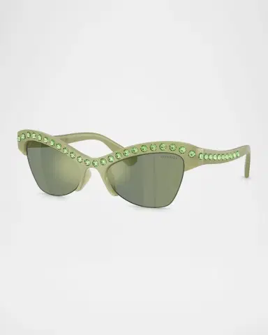 Swarovski SK6043 Butterfly Embellished Sunglasses | Thumbnail 3