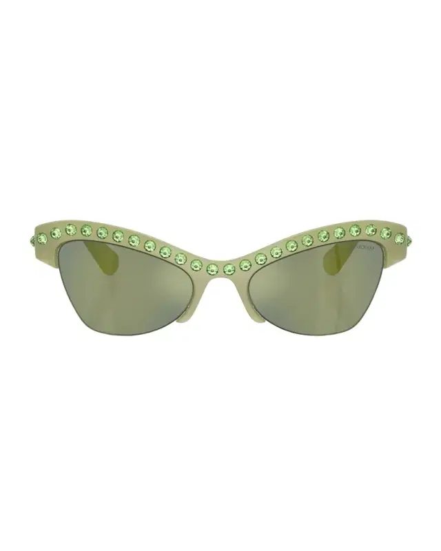 SWAROVSKI SK6043 Butterfly Embellished Sunglasses
