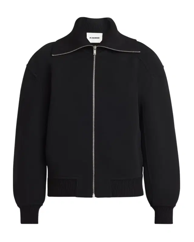 Men 's Ribbed-Collar Full-Zip Sweatshirt