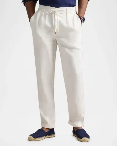 Polo Ralph Lauren Men's Prepster Slim Tapered Linen Pants | Thumbnail 4 Polo Ralph Lauren Men's Prepster Slim Tapered Linen Pants | Thumbnail 4