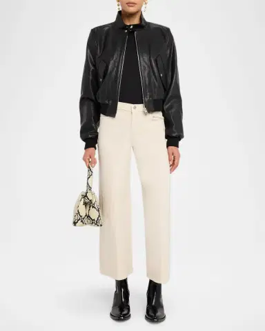 RE/DONE Mid-Rise Wide-Leg Crop Jeans | Thumbnail 2