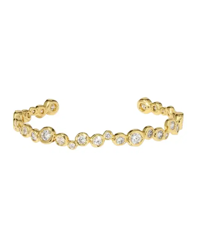 Asterales Gold CZ Skinny Cuff
