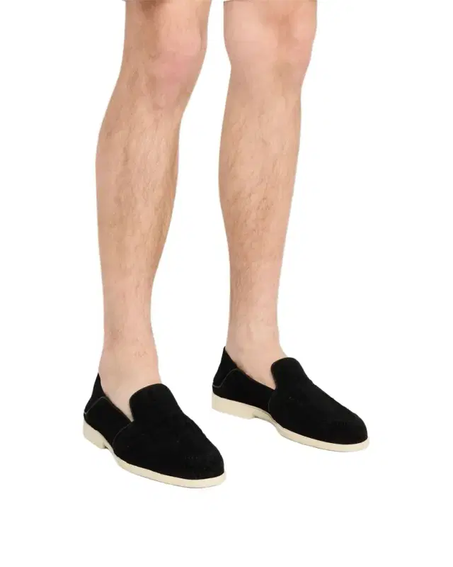 Santoni Men's Theo Woven Suede Loafers