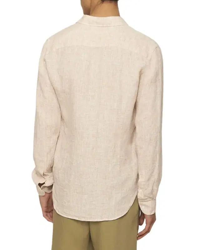 Men 's Giles Long-Sleeve Linen Sport Shirt