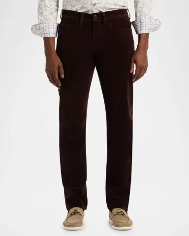 Robert Graham Men's Celestial Velvety Slim Five-Pocket Pants | Thumbnail 4 Robert Graham Men's Celestial Velvety Slim Five-Pocket Pants | Thumbnail 4