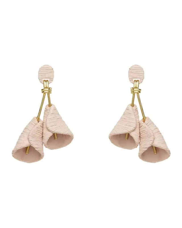 Raffia Calla Lily Earrings