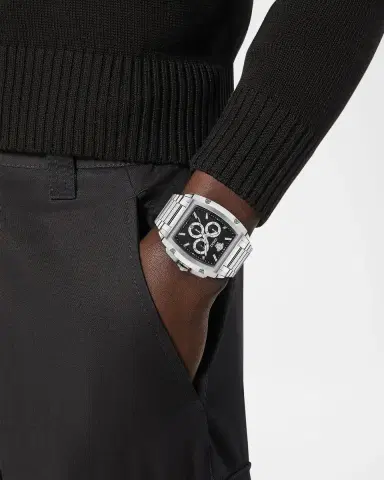 Versace Dominus 42x50mm Stainless Steel Chronograph Watch | Thumbnail 2 Versace Dominus 42x50mm Stainless Steel Chronograph Watch | Thumbnail 2