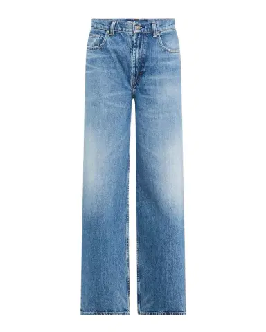 Polo Ralph Lauren 3x1 Rigid Denim Wide-Leg Jeans | Thumbnail 1 Polo Ralph Lauren 3x1 Rigid Denim Wide-Leg Jeans | Thumbnail 1