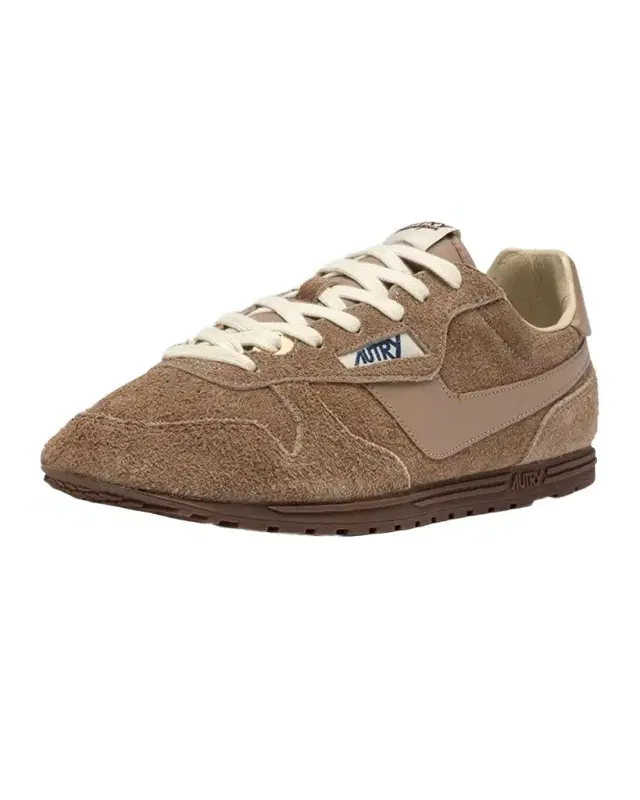 Windspin Tonal Sneakers in Suede and Leather