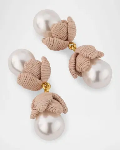 Lele Sadoughi Pearly Droplet Earrings | Thumbnail 3 Lele Sadoughi Pearly Droplet Earrings | Thumbnail 3