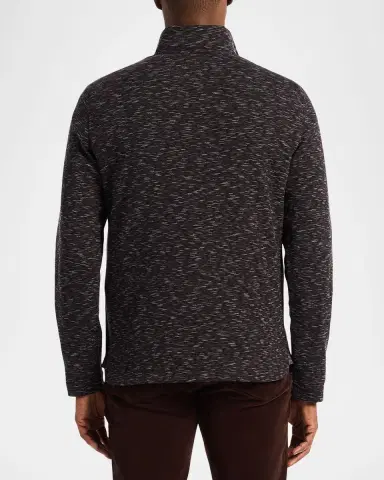 Robert Graham Men 's Matson Heathered Quarter-Zip Sweater | Thumbnail 2