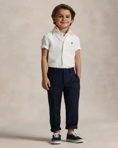 Polo Ralph Lauren Little Boy 's & Boy 's Linen Short-Sleeve Shirt | Thumbnail 3 Polo Ralph Lauren Little Boy 's & Boy 's Linen Short-Sleeve Shirt | Thumbnail 3