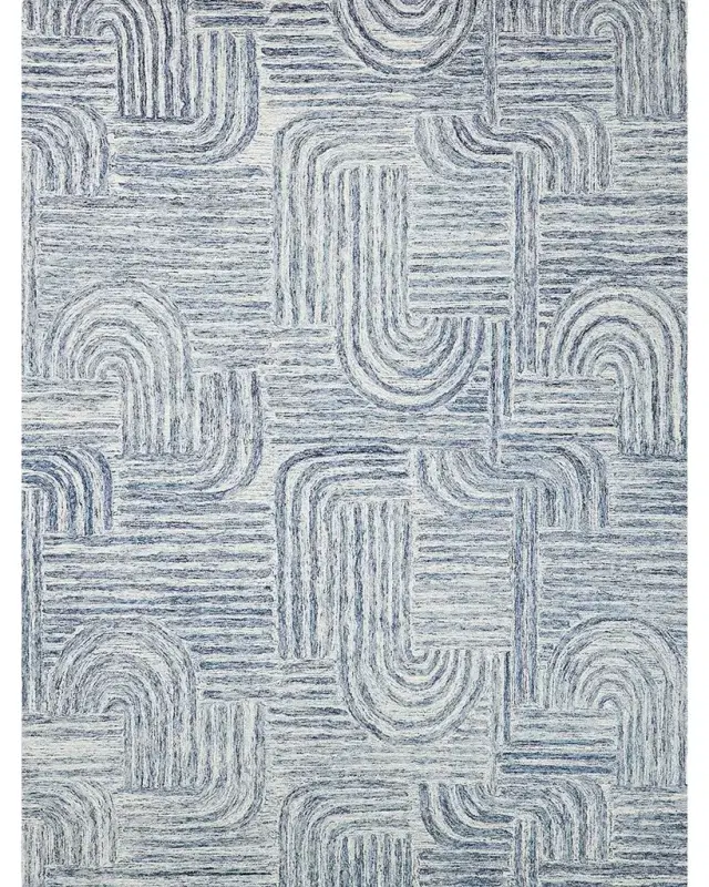 Exquisite Rugs Juno Hand-Tufted Blue/ Rug, 10 ' x 14 '