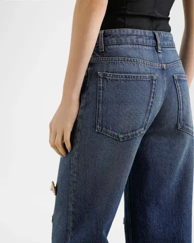 Dolce & Gabbana Adon Tavex Embellished Straight-Leg Jeans | Thumbnail 5