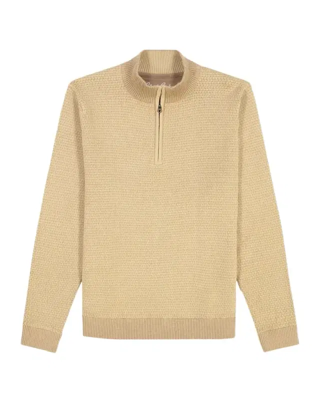 Men 's Walton Texture Knit Quarter-Zip Sweater