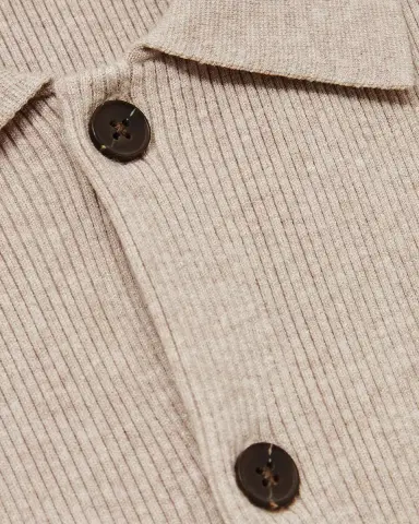 Reiss Men's Saint Ribbed Cardigan | Thumbnail 5
