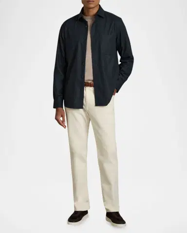 Reiss Men's Crawford Twin-Pocket Overshirt | Thumbnail 2 Reiss Men's Crawford Twin-Pocket Overshirt | Thumbnail 2