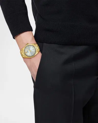 Versace Millenyium 40mm IP Yellow Gold Bracelet Watch | Thumbnail 2