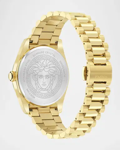Versace Millenyium 40mm IP Yellow Gold Bracelet Watch | Thumbnail 4