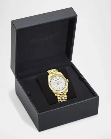Versace Millenyium 40mm IP Yellow Gold Bracelet Watch | Thumbnail 5
