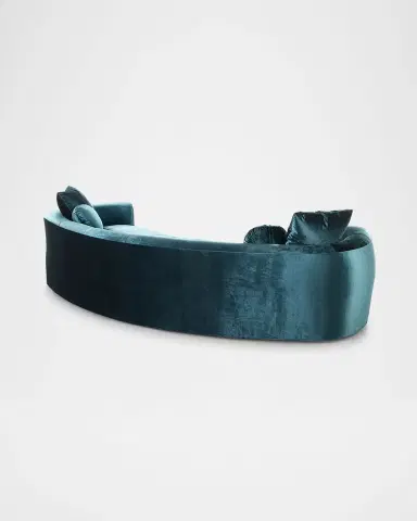 Haute House Carmen Peacock Sofa, 122" | Thumbnail 5