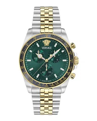 Versace Greca Chrono Wave 43MM Two Tone Bracelet Watch | Thumbnail 1