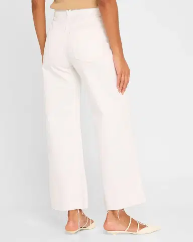 Veronica Beard Taylor Cropped High-Rise Wide Jeans | Thumbnail 3 Veronica Beard Taylor Cropped High-Rise Wide Jeans | Thumbnail 3