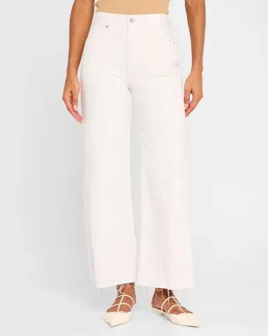 Veronica Beard Taylor Cropped High-Rise Wide Jeans | Thumbnail 4 Veronica Beard Taylor Cropped High-Rise Wide Jeans | Thumbnail 4