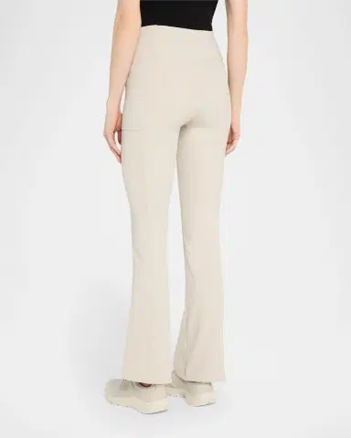 Blanc Noir Directional Rib Bootcut Leggings | Thumbnail 2