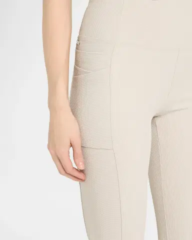 Blanc Noir Directional Rib Bootcut Leggings | Thumbnail 4