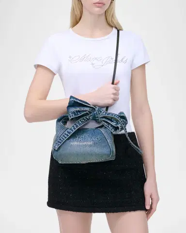 Marc Jacobs The Sack Bow Denim Top-Handle Bag | Thumbnail 2 Marc Jacobs The Sack Bow Denim Top-Handle Bag | Thumbnail 2