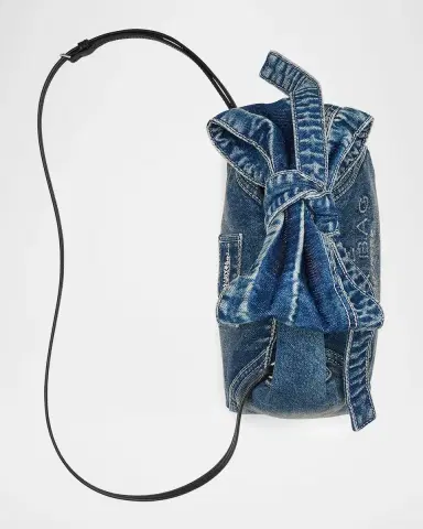 Marc Jacobs The Sack Bow Denim Top-Handle Bag | Thumbnail 4 Marc Jacobs The Sack Bow Denim Top-Handle Bag | Thumbnail 4