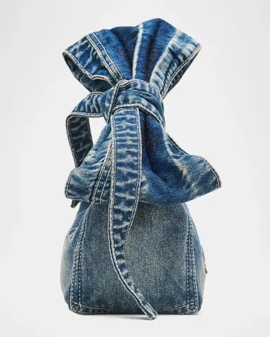 Marc Jacobs The Sack Bow Denim Top-Handle Bag | Thumbnail 7 Marc Jacobs The Sack Bow Denim Top-Handle Bag | Thumbnail 7