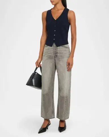 Veronica Beard Ryder Barrel Jeans | Thumbnail 2 Veronica Beard Ryder Barrel Jeans | Thumbnail 2