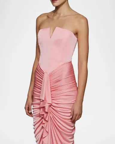 Et Ochs Selena Strapless Draped Glossy Jersey Gown | Thumbnail 14 Et Ochs Selena Strapless Draped Glossy Jersey Gown | Thumbnail 14