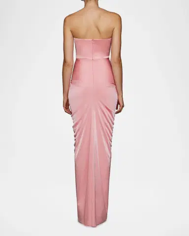 Et Ochs Selena Strapless Draped Glossy Jersey Gown | Thumbnail 15 Et Ochs Selena Strapless Draped Glossy Jersey Gown | Thumbnail 15