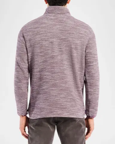 Robert Graham Men's Heathered Knit Quarter-Zip Sweater | Thumbnail 3
