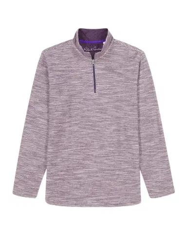 Robert Graham Men's Heathered Knit Quarter-Zip Sweater | Thumbnail 1