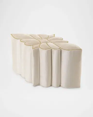 Haute House Elizabeth Snow Ottoman | Thumbnail 3 Haute House Elizabeth Snow Ottoman | Thumbnail 3