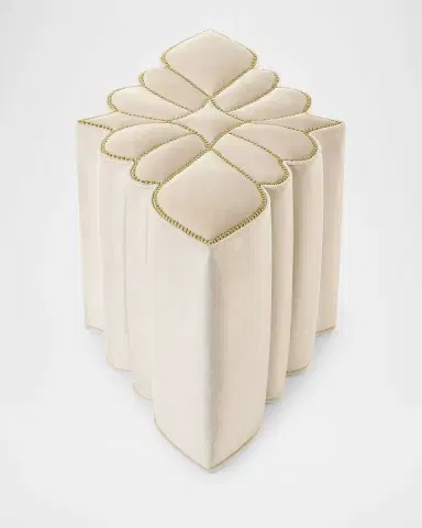 Haute House Elizabeth Snow Ottoman | Thumbnail 5 Haute House Elizabeth Snow Ottoman | Thumbnail 5